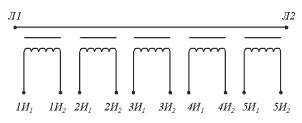 Схема соединения обмоток трансформатора ТБМО-220 